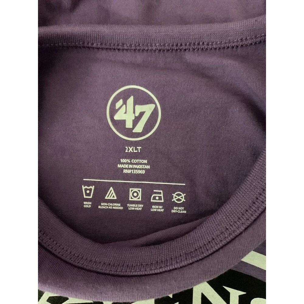 47 Brand Ravens Logo Purple T-Shirt 2XLT
